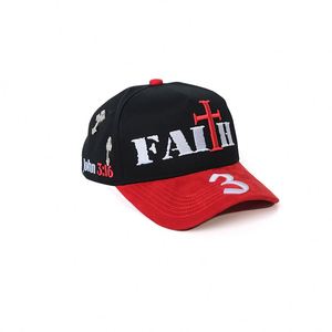 Luxury Designer Jesus Christ Faith Cap Metal Crosses Rhinestone <b>Pins</b> Custom Brim 3D Embroidery Satin Lined Baseball Cap Religion - Product Image 2