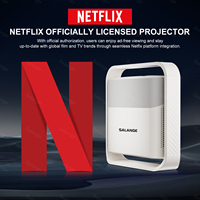 Projecteur vidéo intelligent portable P40 LED avec certificat Net-flix, objectif autofocus, 1080P, 500 ANSI, Android 13, prise en charge 4K, 40-120 pouces