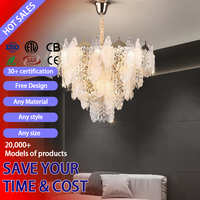 Luminaire suspendu LED en verre blanc DUOMEIJU avec cordon de suspension réglable, luminaire suspendu pour salon, lustre pour entrée