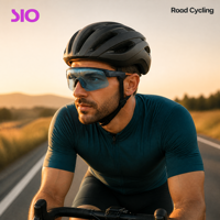   Lunettes de cyclisme intelligentes 5.3, charge magnétique, 4-5 heures de lecture de musique, portée de 10 m, contrôle par bouton, lunettes de sport d'extérieur