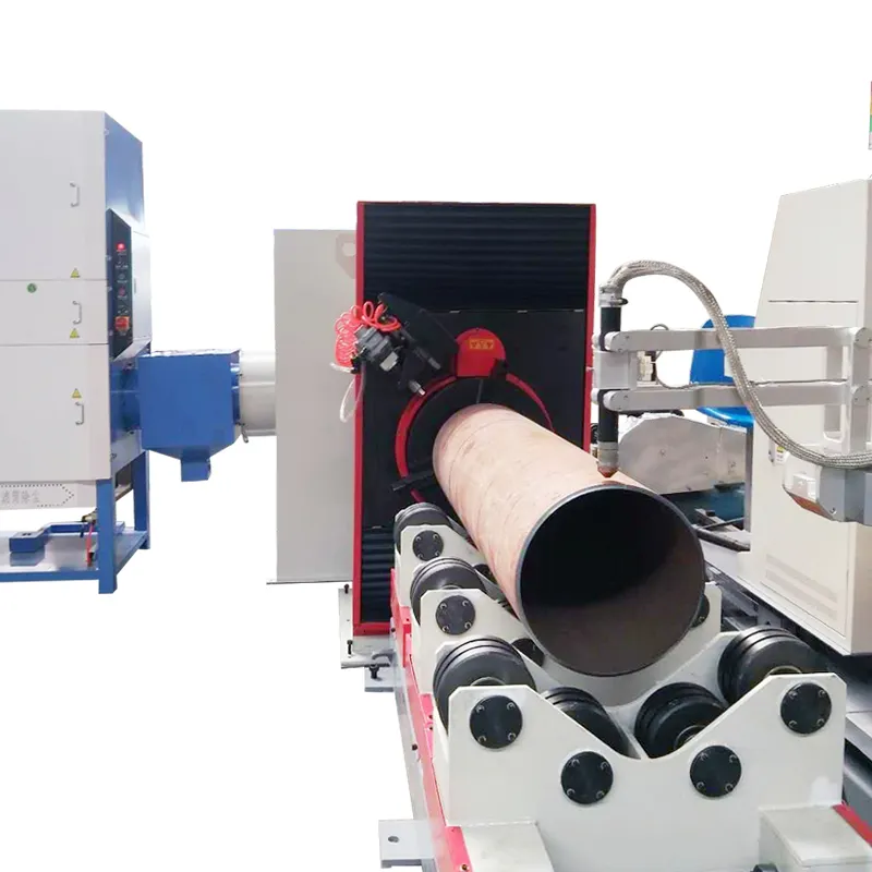 Mesin Pemotong Tabung, Otomatis 5 Sumbu Diameter Besar CNC Pipa Plasma Mesin Pemotong