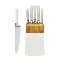 Ensemble de couteaux de chef chinois Fulwin en acier inoxydable avec lames 3CR13, manches durables et écologiques avec peinture par pulvérisation