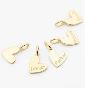 Collier Double deux cœurs personnalisé en acier inoxydable, pendentifs minuscules, nom gravé, Date, année, bijoux <span class=keywords><strong>d</strong></span>'<span class=keywords><strong>amour</strong></span>, cadeau - Product Image 2