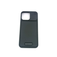 Casing ponsel kulit logam, pelindung telepon genggam Magnet untuk iPhone seri 13 14 15