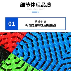 Huixin Car Wash Floor Mat 3cm Grid Panel Drainage Board Anti Slip Durable For Car Cleaning - Product Image 1