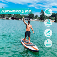 FUNWATER Dropshipping OEM 11 'sup Paddle Board Gonflable sup Set Stand up Paddle Board sup Paddle Planche de Surf