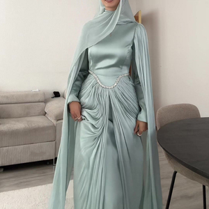 <span class=keywords><strong>Abaya</strong></span> de Luxe pour l'Aïd, <span class=keywords><strong>Kimono</strong></span> Islamique, Robe Musulmane pour Femme, Broderie Florale, Soie Organza Brillante, Modeste et Magnifique, <span class=keywords><strong>Abaya</strong></span> de Dubaï - Product Image 3