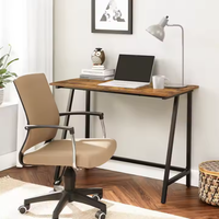 Nouvelle vente chaude, bureau d'ordinateur en MDF avec cadre en métal pas cher, bureau pour l'étude et le travail à domicile