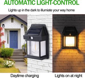 IP65 Waterproof 10W 20cm Home LED Solar <b>Light</b> with <b>Motion</b> <b>Sensor</b> ABS Material for Outdoor Security Wall Use - Product Image 3