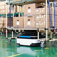 Robot AGV (Véhicule à Guidage Automatique) avec navigation laser SLAM, autonomie de 6 à 8 heures, précision de 5 mm