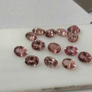 Pierres précieuses de Quartz de Tourmaline rose vif pierres ovales en vrac naturelles taille calibrée quantité minimale de commande 100 pièces - Product Image 4