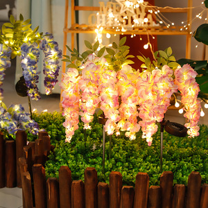 Ngoài trời không thấm nước LED Wisteria hoa trang trí năng lượng mặt trời Powered Pathway cỏ ánh sáng cho vườn đường đi bộ sân - Product Image 4