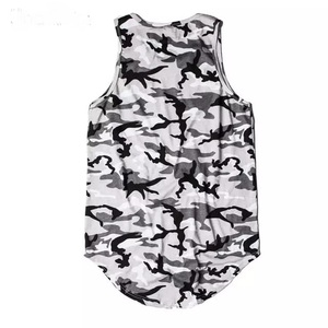 Camiseta Deportiva Personalizada OEM para Fisicoculturismo, Camiseta sin Mangas de Algodón para Correr, Gimnasio, Camuflaje, para Hombre - Product Image 3