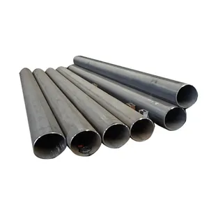 Sierras de tubo de acero de 6mm-20mm de espesor, tubos de acero de carbono de 609mm, costura helicoidal, tubería de acero soldado utilizado para tubería de petróleo y Gas
