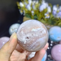 Esfera de Cuarzo Rosa y Ágata Musgosa de Materiales Naturales para Decoración Feng Shui, Venta al Por Mayor