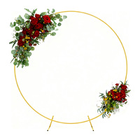 Kit d'arche ronde en métal, prix de gros usine, support de toile de fond en arche, mur de fleurs 3D, décoration pour fêtes d'anniversaire et événements de mariage