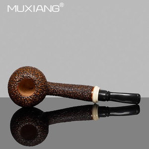 Muxiang Handmade Bent Tobacco Pipe With Filter For Men - Product Image 3