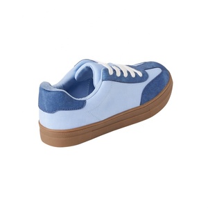 Vente en gros d'usine de baskets de sport pour enfants chaussures décontractées pour la marche en velours côtelé vert respirant avec cravate en dentelle pour enfants garçons - Product Image 4