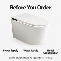 WC intelligent moderne à commande à distance, monobloc mural, avec bidet électronique et siège chauffant, pour villas de luxe, sanitaires haut de gamme