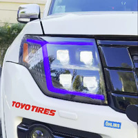 Ensemble de phares Mitsubishi Pajero 09-18, rétrofit LED, feux de jour et clignotants séquentiels, 12V, neuf, garantie 1 an