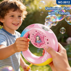 Bracelet lumineux LED 7 couleurs personnalisé, machine à bulles portable mains libres pour les fêtes d'enfants, vente en gros - Product Image 3