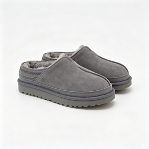 Bottes de neige en daim à enfiler, doublées de fausse fourrure, à dos fermé, chaudes, antidérapantes, pour l'intérieur et l'extérieur, pour femmes et hommes - Product Image 5
