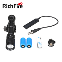 RichFire M600DF Scout LED lampe de poche magnétique tactique rechargeable montée