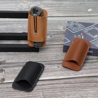Étui de couteau pliant en cuir PU avec logo personnalisé, boucle de ceinture, pochette à outils portable, porte-outils EDC pour couteau de poche, multi-outils