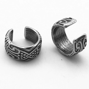 yunnique Cuff <b>Earrings</b> Titanium Steel Geometric Pattern For Men And Women Fashion Jewelry - Product Image 5