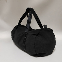 Noir Seersucker sac polochon Portable bagages à la mode rayures sac à main 25 pièces Lot CN/GA entrepôt enfants sac de voyage DOM106-1494