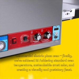 Horno Eléctrico Comercial para Pizza <span class=keywords><strong>de</strong></span> 500 Grados <span class=keywords><strong>de</strong></span> Alta Temperatura con Banda Transportadora y Piedra Giratoria para una Base Estilo Napolitano - Product Image 5