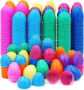 New Arrival Large Pastel Easter <strong>Eggs</strong> Empty Colorful Bright Eggshells with Hinge for Easter Hunt Party Favor Prize Supplies - Product Image 6