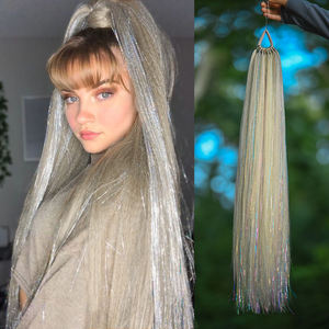 Vendita calda Yaki <span class=keywords><strong>capelli</strong></span> sintetici lisci trecce con Glitter ninsel coda <span class=keywords><strong>di</strong></span> cavallo estensione dei <span class=keywords><strong>capelli</strong></span> all'ingrosso - Product Image 1