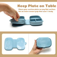 Diviseur de vaisselle pour bébé en silicone de qualité alimentaire sans BPA pour les repas des enfants