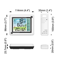 Station météo numérique sans fil, hygromètre intérieur/extérieur, thermomètre, prévisions météorologiques avec émetteur à distance