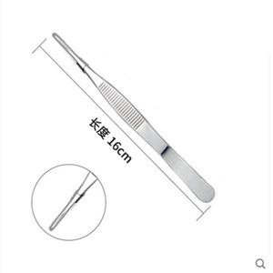 Pinzas de laboratorio Double Deer de 12,5 cm, 14 cm, 16 cm, 18 cm, con mango de acero inoxidable, pinzas de precisión para uso en laboratorio - Product Image 2