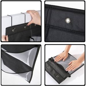 Breathable Fabric Over the Door Hanging <b>Shoe</b> Organizer, Big Pocket Size Over the Door Complete with 4 Strong Metal <b>Hook</b> - Product Image 5