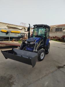 טרקטור קומפקטי 4x4 עם כף קדמית, זחל, זורע, מפזר דשן, מעדר, מיני טרקטור עם מחפר אחורי - Product Image 4