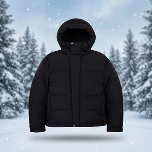 Wholesale Bomber <b>Jacket</b> <b>Mens</b> Autumn Quilted Insulated Hooded Windproof Lightweight Casual Outdoor Zip Fashion <b>Letter</b> Long - Product Image 3