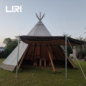 Lều Dã Ngoại Tipi Yurt Của Ấn Độ Sang Trọng Chống Nước 20/40/72/100 Chỗ Ngồi Cho Sự Kiện Tiệc Cưới - Product Image 2