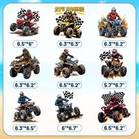 9 Piezas Centros de Mesa de Panal de Abeja para Cuatrimotos y Motos de Cross, Recuerdos de Fiesta, Decoraciones para Fiestas de Cumpleaños, Centros de Mesa para Mesa de ATV