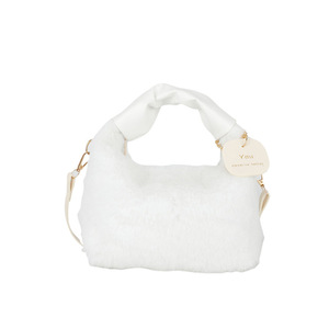 New Plush Crossbody <b>Handbag</b> Texture Fashion Female Bag Autumn and Winter Wool Bag With a Small Chain Hand Bag - Product Image 2