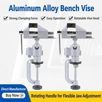 Nouvelle pince de table rotative 2-en-1 à 360 degrés, multifonctionnelle en alliage d'aluminium, support de perceuse électrique pivotant, outil rotatif