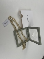 Collier Plucar Figaro pour hommes et femmes, colliers à chaîne épaisse plaqués or, collier à chaîne imperméable pour hommes et femmes