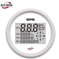 Compteur de vitesse numérique GPS 85 mm pour voiture et bateau avec rétroéclairage 12V/24V