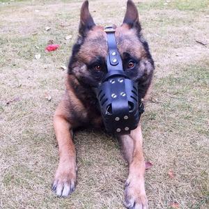 USMILEPET, venta al por mayor, cubierta de boca de cuero sostenible, producto de entrenamiento de perros pastor alemán para evitar mordeduras de perros de jaula - Product Image 5