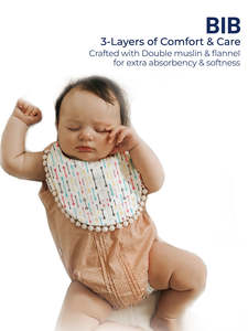 ชุดของขวัญสำหรับเด็กแรกเกิด ผ้ามุสลินเนื้อนุ่ม ลายลูกศร ระบายอากาศได้ดี ชุดของใช้จำเป็นสำหรับทารก เหมาะสำหรับการดูแลประจำวันและเป็นของขวัญ - Product Image 3