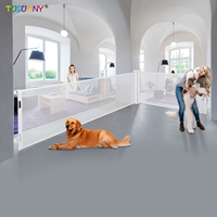 Barrière de sécurité pour bébé en PVC, adaptée aux portes larges, barrière de sécurité rétractable en maille pour bébé, barrière de sécurité supplémentaire pour bébé, barrière longue pour bébé