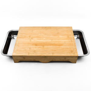 Planche à découper épicurienne personnalisée d'usine WDF planche à découper en bambou pour cuisine - Product Image 1
