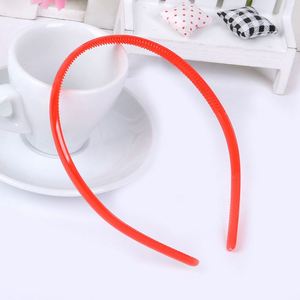 Serre-tête fin en plastique à double rangée de dents antidérapantes, couleur bonbon, accessoires pour cheveux pour femmes et filles, mariage, fête - Product Image 4